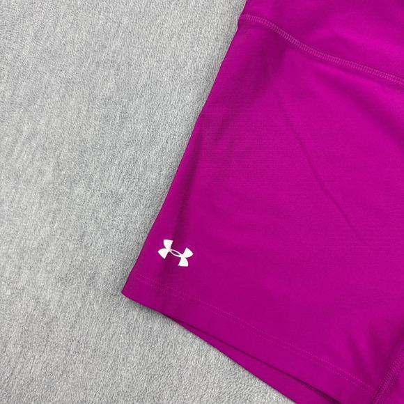 Under Armour Shorts Womens Medium Purple HeatGear Compression Training‎ Tights - Picture 2 of 9